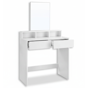 Schminktisch VANESA, 80x40x140 cm, weiß