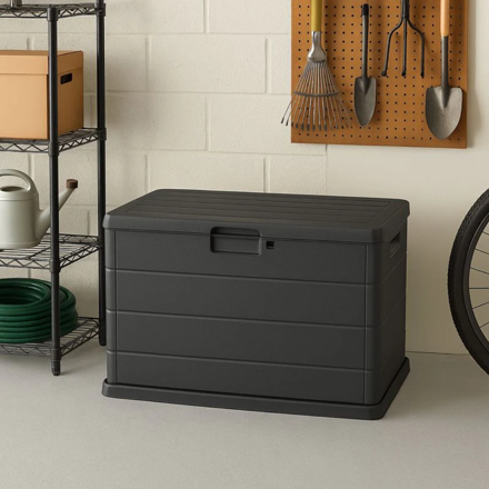 Aufbewahrungsbox BETA, 170L, 78x55x52cm, anthrazit 