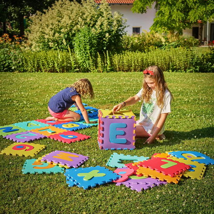 Schaumstoff-Spielmatte für Kinder PUZZLE, 86 Teile, bunt