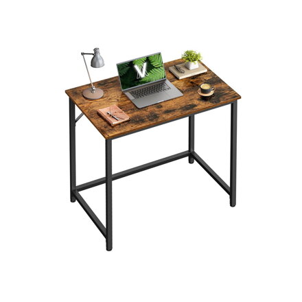 Schreibtisch URBAN im industriellen Stil, 80x50x75 cm, braun/schwarz
