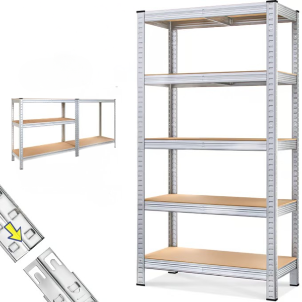 Hochlastregal HEAVY, max. 875 kg, 90x40x180 cm, silber