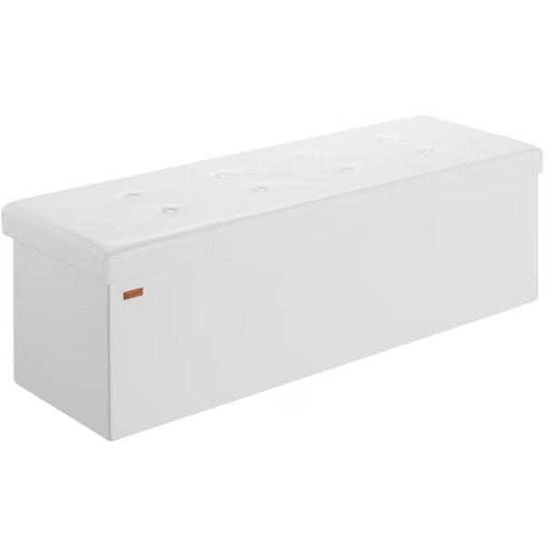 Sitzbank mit Stauraum BELLA, 115x38x38 cm, weiß
