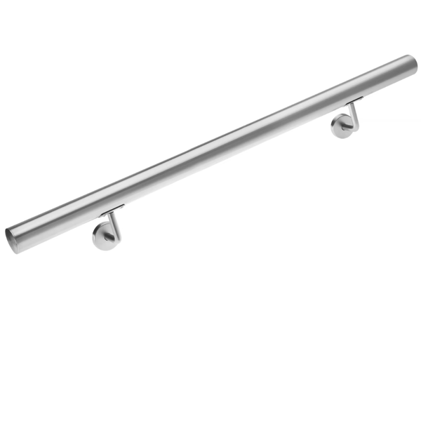 Edelstahl-Handlauf CHROME, 4,2×100cm, silber