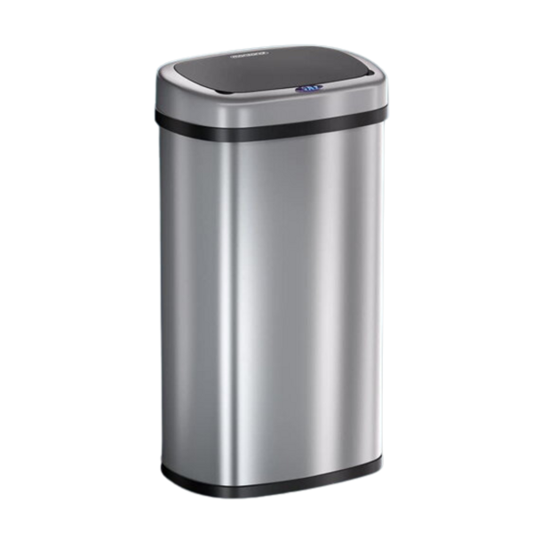 Sensor-Mülleimer DEUS, 58 Liter, Edelstahl