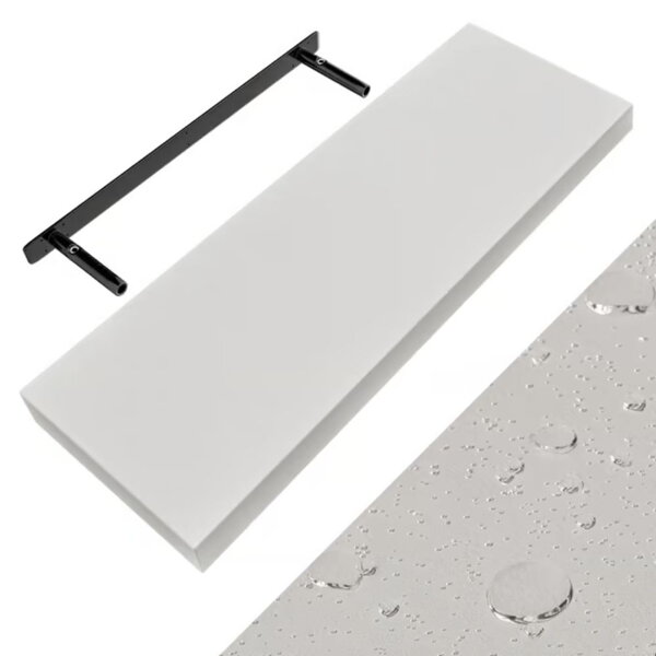 Wandregal FIGO + Konsole, 70cm, weiß