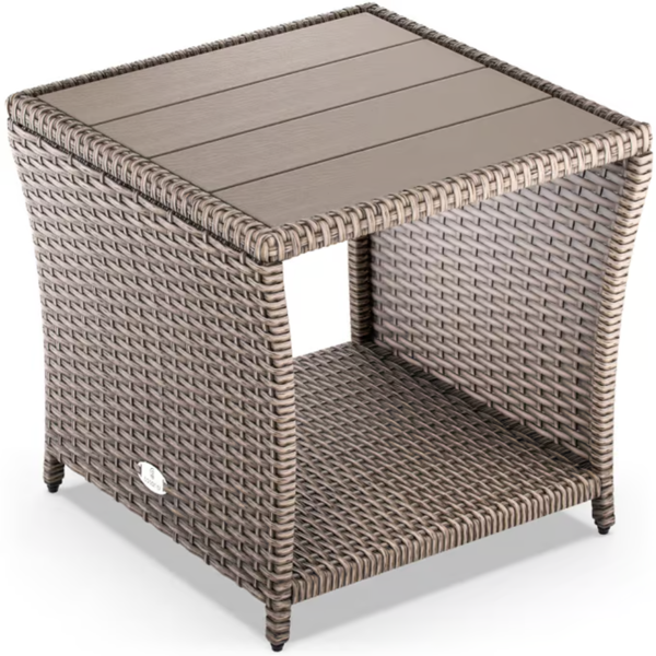Polyrattan Beistelltisch ROCCO, 40x45x45cm, creme