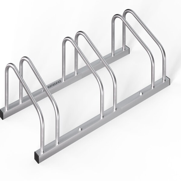 Fahrradständer BIKE, 71x32x27 cm, silber