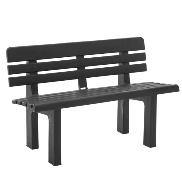 Gartenbank GENZIANA, 110x52x71cm, anthrazit 