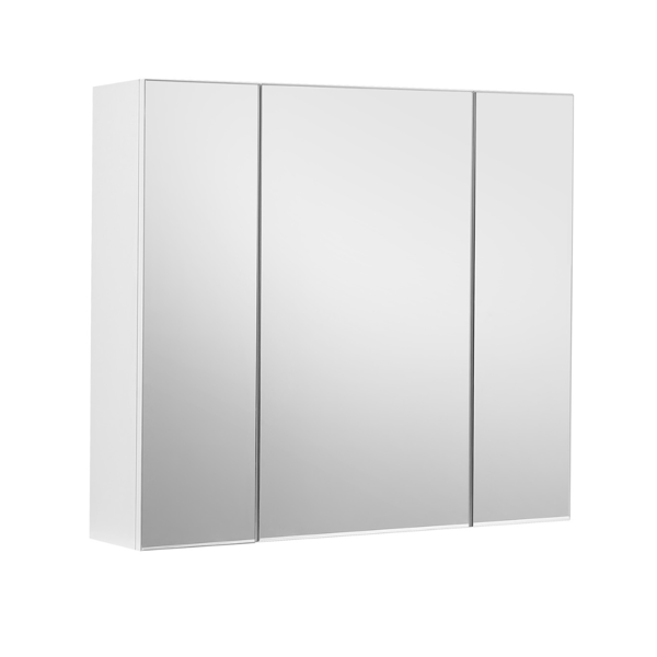 Badezimmerschrank mit Spiegel SELENE, 60x15x55cm, weiß