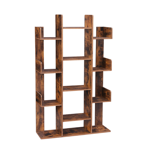 Bücherregal ODIN im Industrie-Stil, 86x25x140 cm, braun