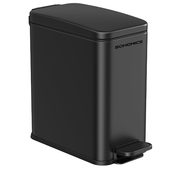 Badezimmer-Abfalleimer NORD, 5 l, schwarz