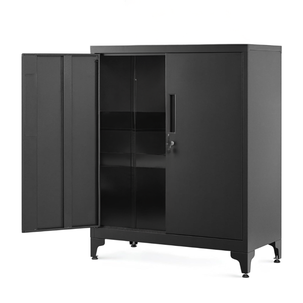 Metallschrank RAVEN, 40x80x90 cm, schwarz 