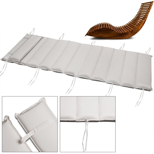 Auflage für Saunaliege BALI, 58x7x194 cm, beige