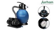 Sandfilteranlage für Pool AQUA 10 200 l/h, blau
