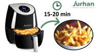 Heißluftfritteuse FRY, 1485 W, 3,6 l, weiß
