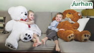 Großer Plüschbär BENY, 100 cm, creme
